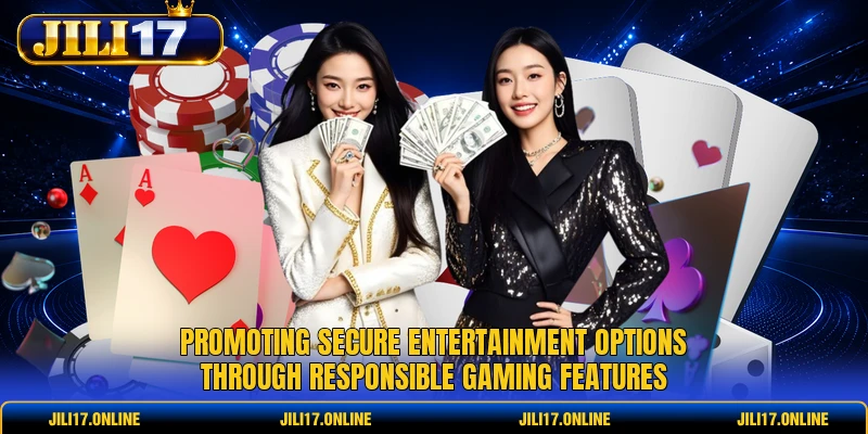 Promoting secure entertainment options through responsible gaming features