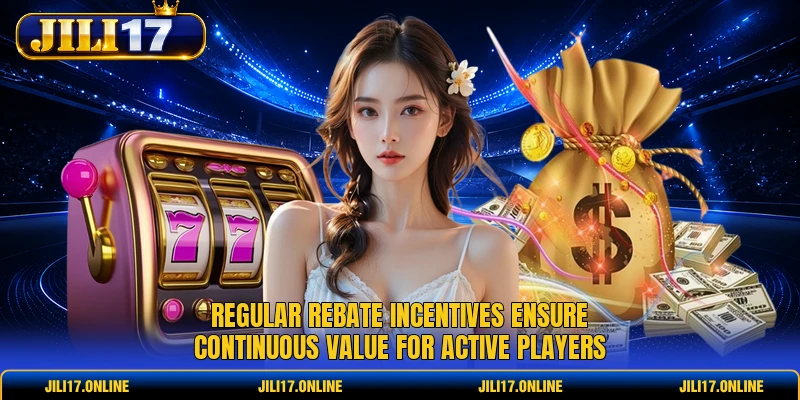 Regular rebate incentives ensure continuous value for active players