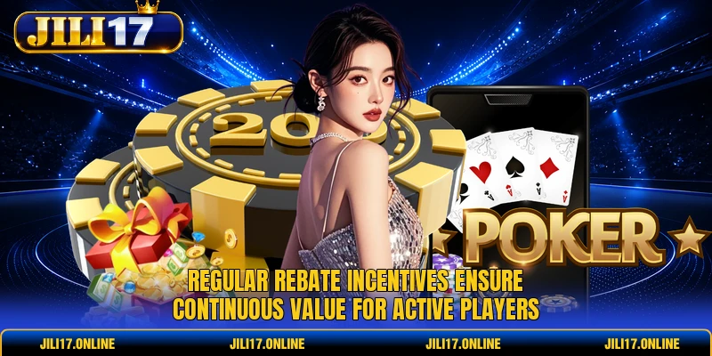 Regular rebate incentives ensure continuous value for active players