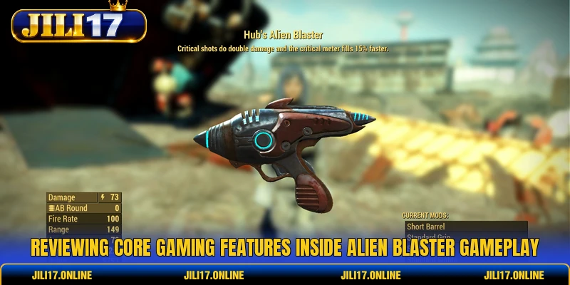 Reviewing core gaming features inside Alien Blaster gameplay